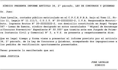 formato de informe escrito